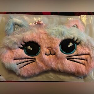 2/$20 Furry Cat Sleep Mask - Pastel tie dye Rainbow NWT